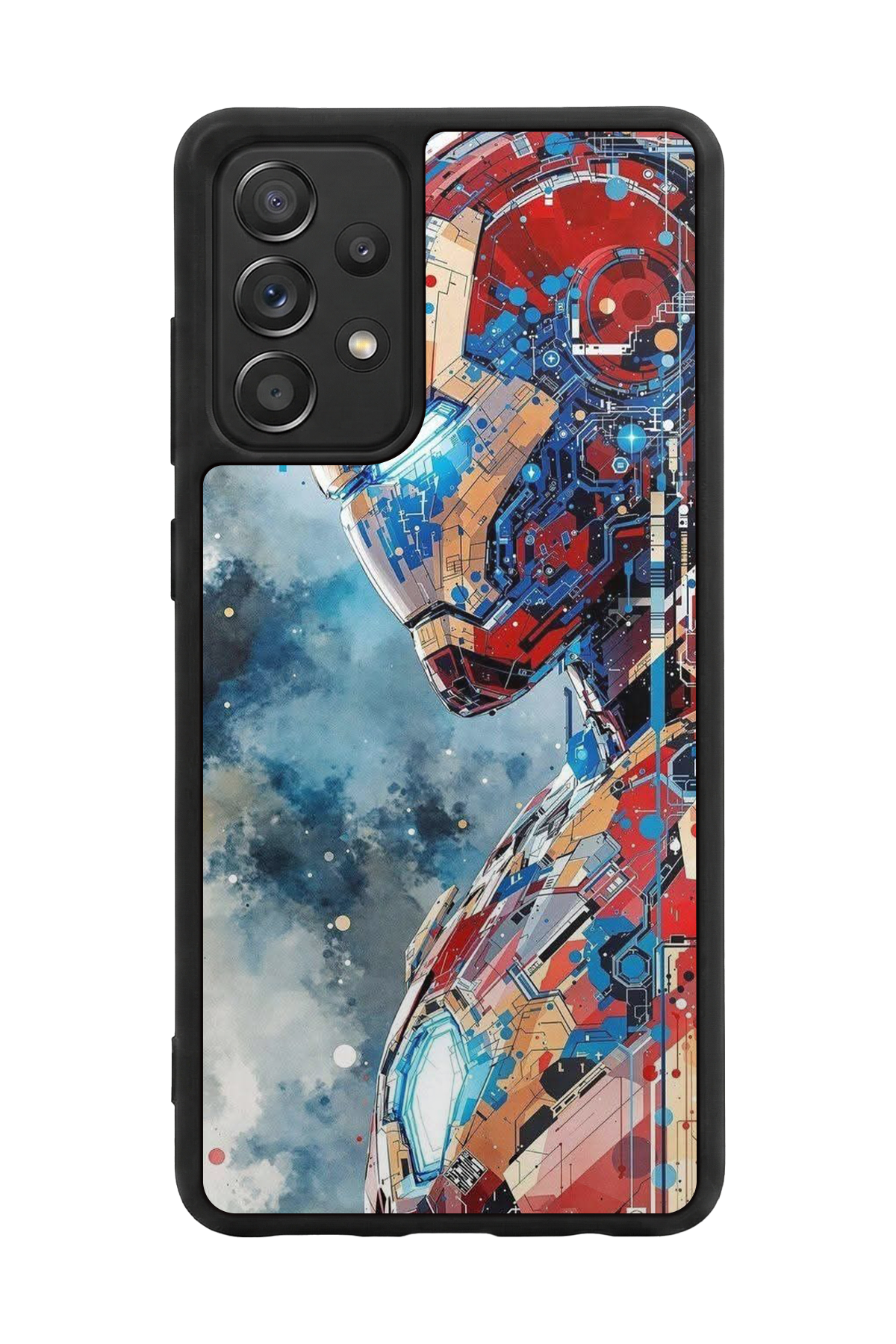 Samsung Galaxy A72 Uyumlu Iron Man ( Demir Adam ) Tasarımlı Glossy Premium Kılıf