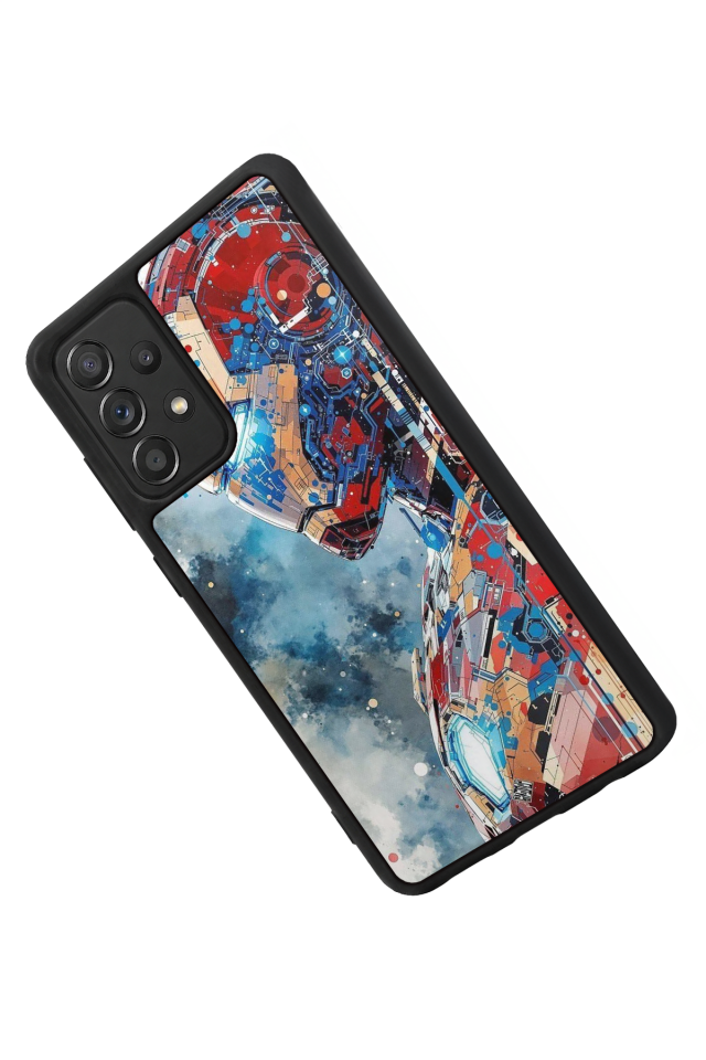 Samsung Galaxy A72 Uyumlu Iron Man ( Demir Adam ) Tasarımlı Glossy Premium Kılıf