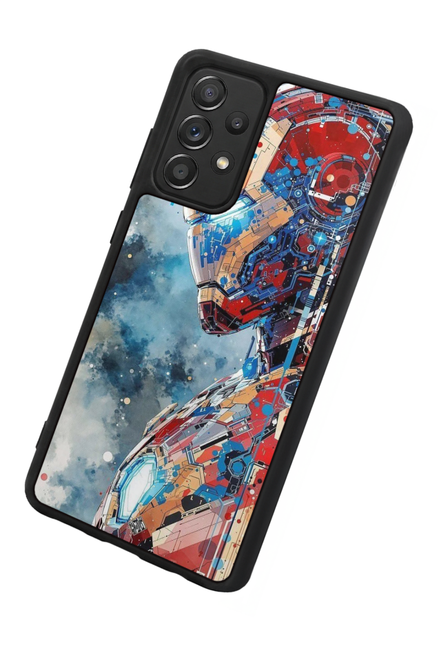 Samsung Galaxy A72 Uyumlu Iron Man ( Demir Adam ) Tasarımlı Glossy Premium Kılıf