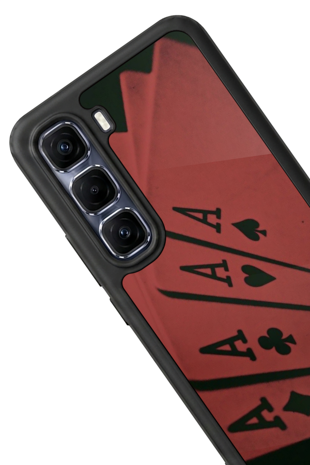 Infinix Hot 60 Pro Plus Uyumlu Kart Tasarımlı Glossy Premium Kılıf
