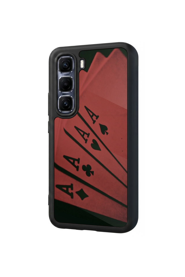 Infinix Hot 60 Pro Plus Uyumlu Kart Tasarımlı Glossy Premium Kılıf