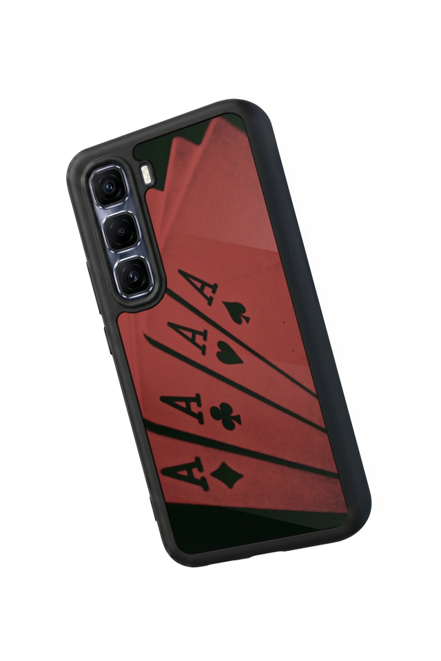 Infinix Hot 60 Pro Plus Uyumlu Kart Tasarımlı Glossy Premium Kılıf