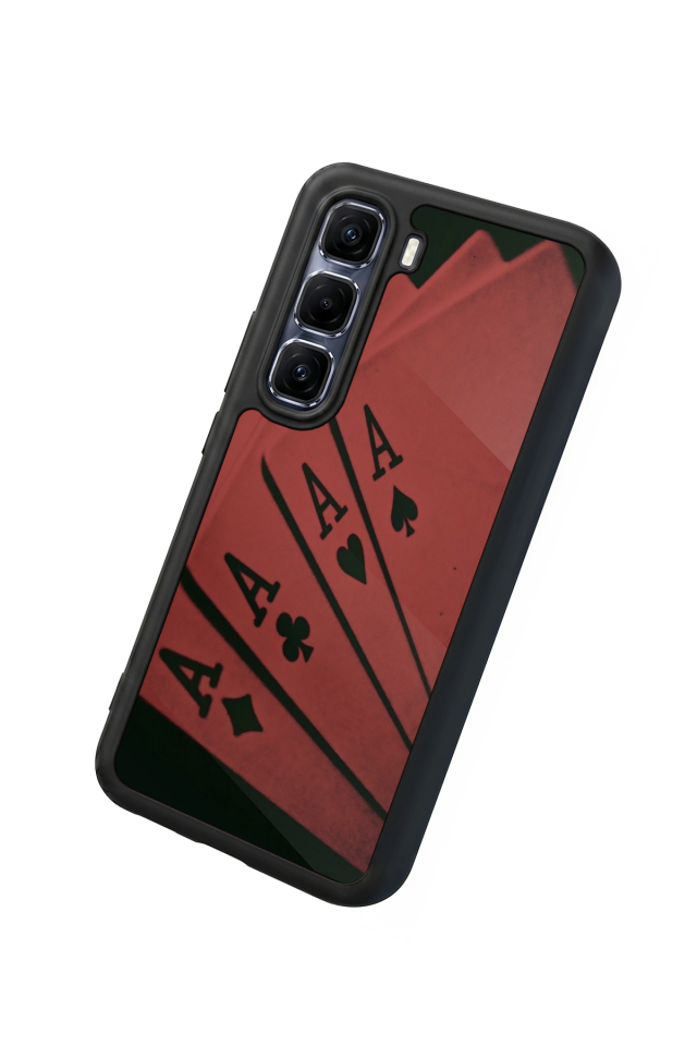 Infinix Hot 60 Pro Plus Uyumlu Kart Tasarımlı Glossy Premium Kılıf