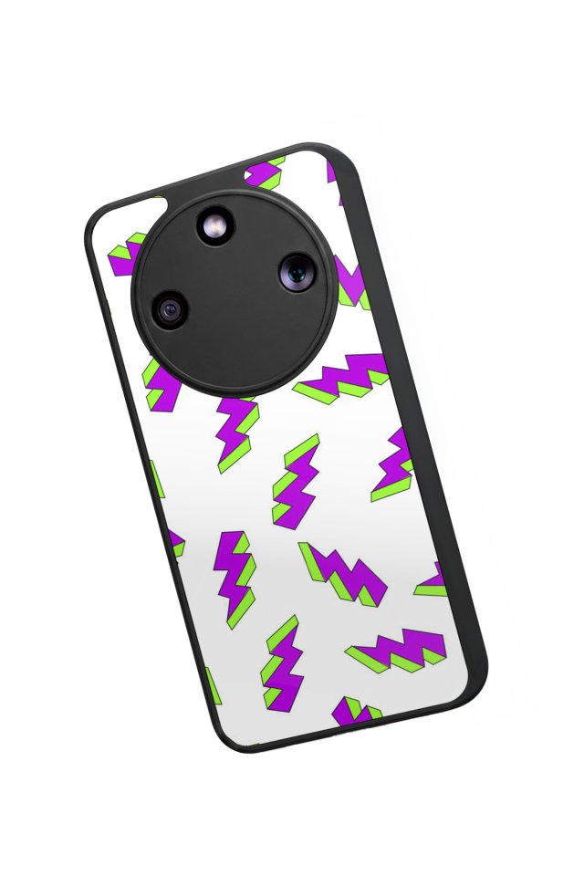 Honor Magic 8 Lite Uyumlu Simsek Tasarımlı Glossy Premium Kılıf