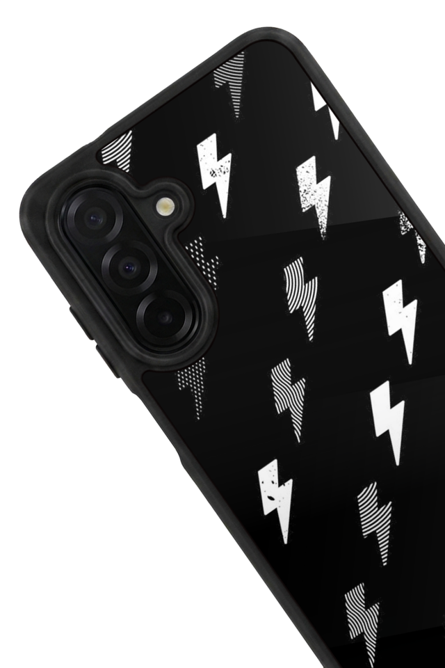 Samsung Galaxy A36 Uyumlu Simsek Tasarımlı Glossy Premium Kılıf