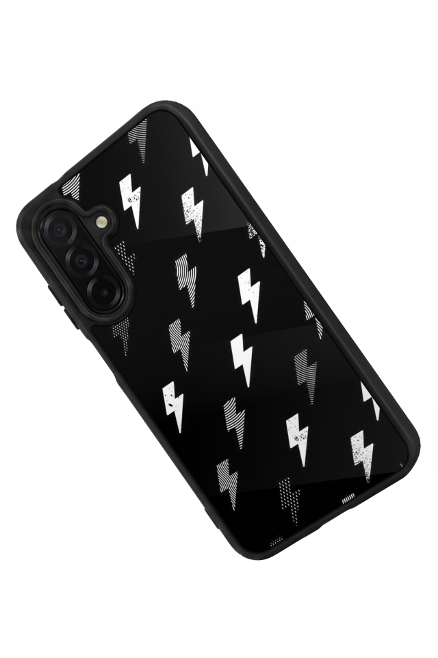 Samsung Galaxy A36 Uyumlu Simsek Tasarımlı Glossy Premium Kılıf