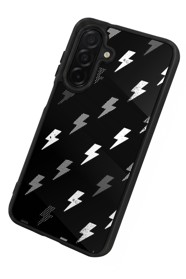 Samsung Galaxy A36 Uyumlu Simsek Tasarımlı Glossy Premium Kılıf