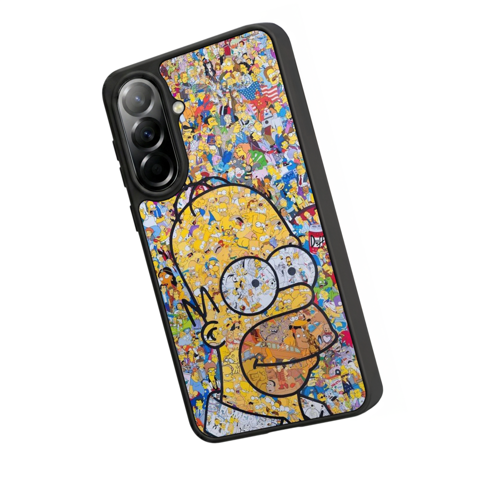 Samsung Galaxy A37 Uyumlu The Simpsons Tasarımlı Glossy Premium Kılıf