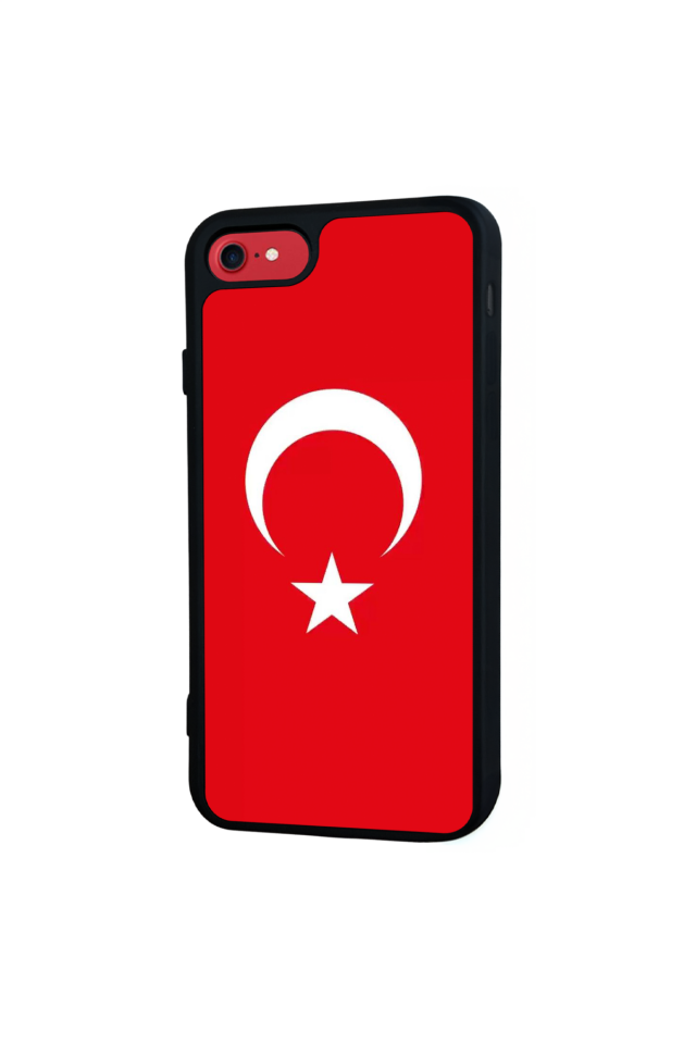 iPhone 7 Uyumlu Türk Bayragi Tasarımlı Glossy Premium Kılıf