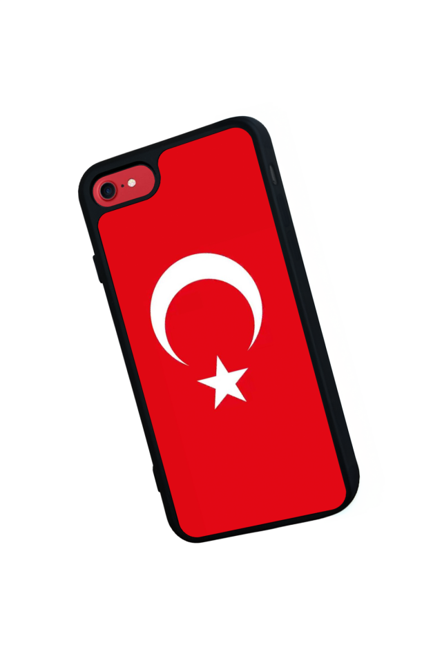 iPhone 7 Uyumlu Türk Bayragi Tasarımlı Glossy Premium Kılıf