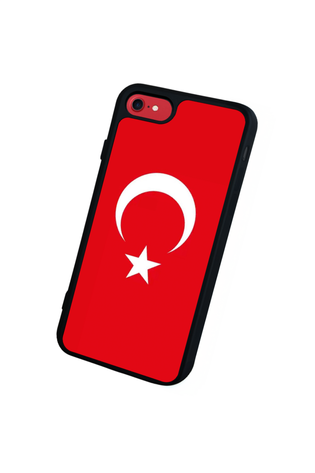 iPhone 7 Uyumlu Türk Bayragi Tasarımlı Glossy Premium Kılıf