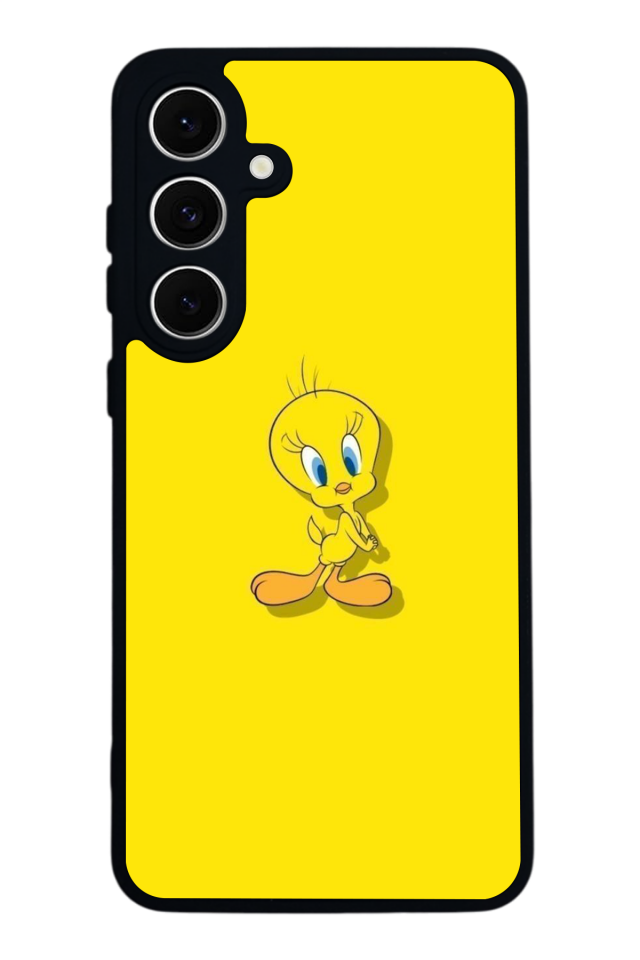 Samsung Galaxy S24 FE Uyumlu Tweety Tasarımlı Glossy Premium Kılıf