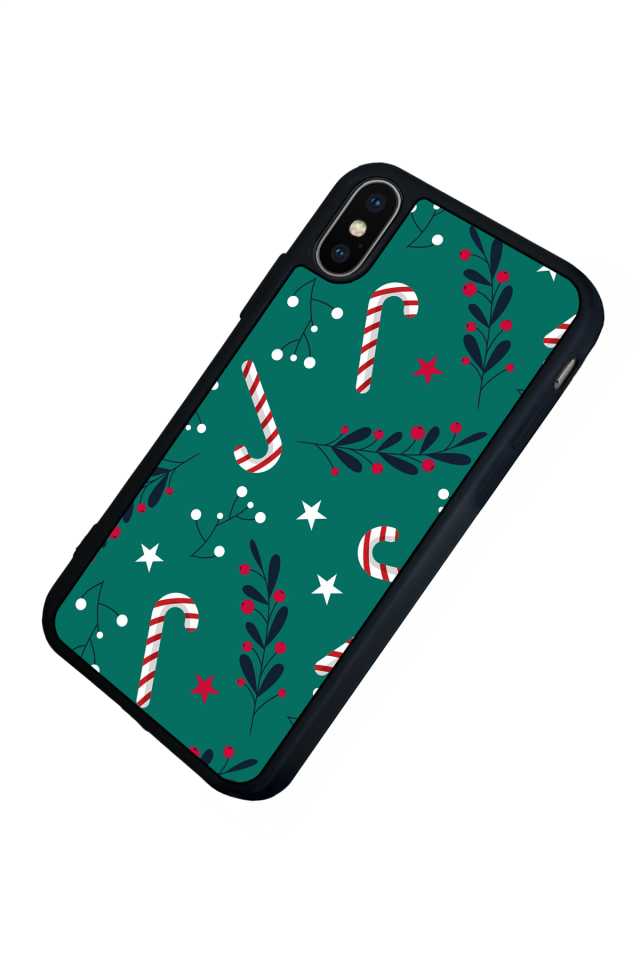 iPhone XS Max Uyumlu Yilbasi Christmas Tasarımlı Glossy Premium Kılıf