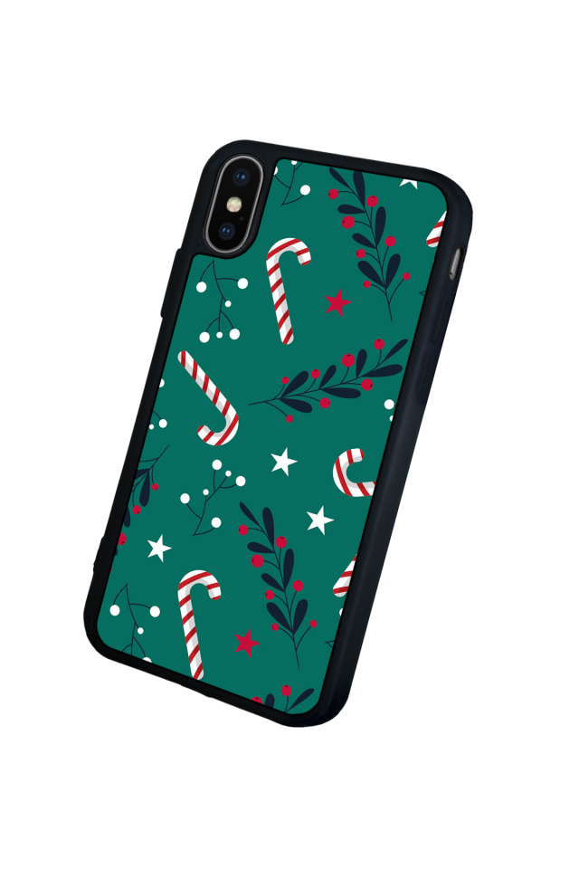 iPhone XS Max Uyumlu Yilbasi Christmas Tasarımlı Glossy Premium Kılıf