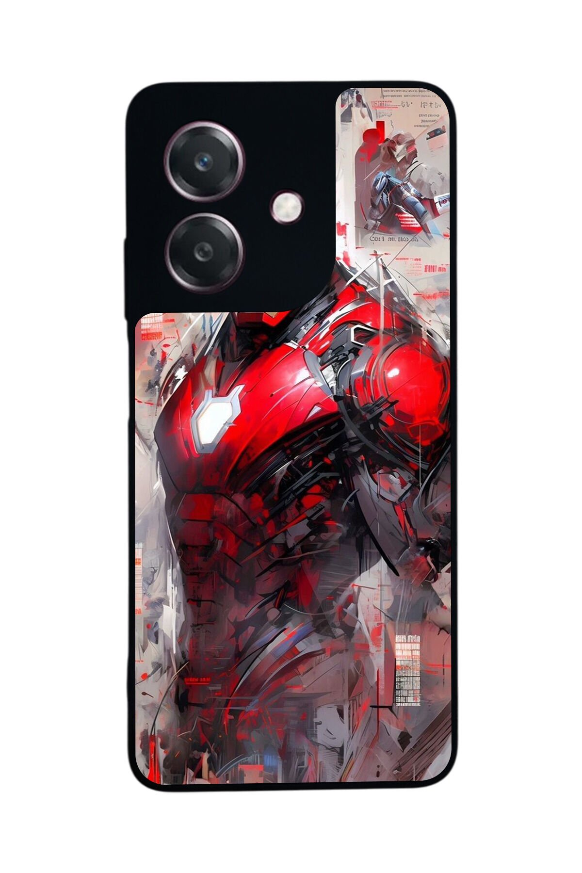 Oppo A3 5G Uyumlu Iron Man ( Demir Adam ) Tasarımlı Glossy Premium Kılıf