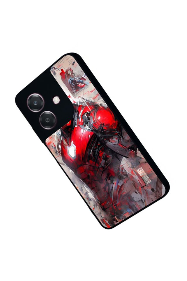 Oppo A3 5G Uyumlu Iron Man ( Demir Adam ) Tasarımlı Glossy Premium Kılıf