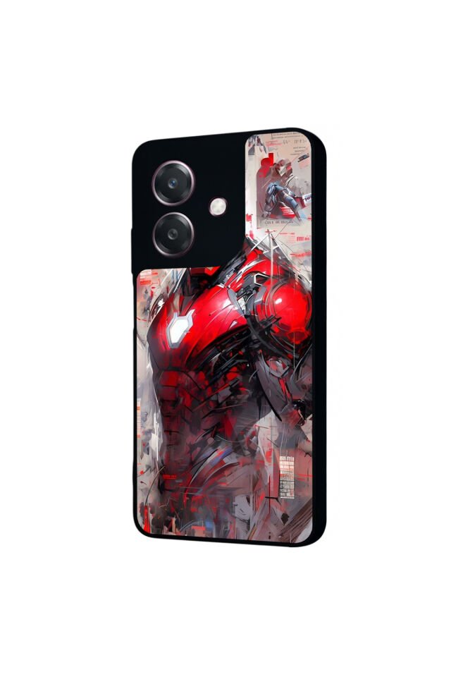Oppo A3 5G Uyumlu Iron Man ( Demir Adam ) Tasarımlı Glossy Premium Kılıf