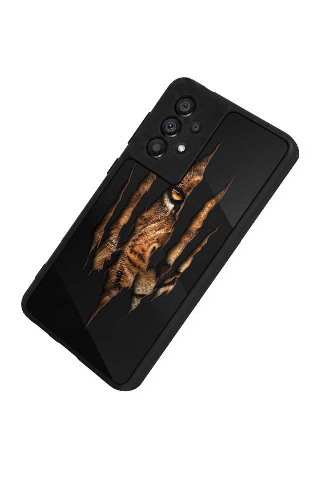 Samsung Galaxy A73 Uyumlu Aslan Tasarımlı Glossy Premium Kılıf