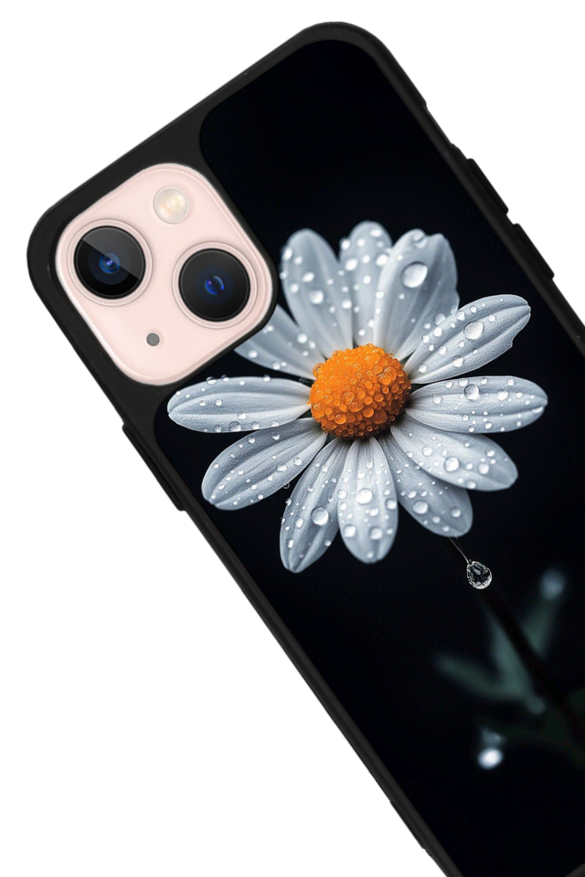 iPhone 15 Plus Uyumlu Cicek Tasarımlı Glossy Premium Kılıf