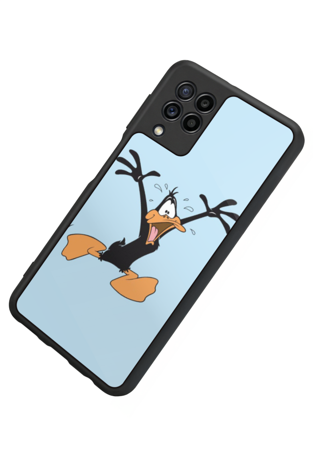 Samsung Galaxy M32 Uyumlu Daffy duck Tasarımlı Glossy Premium Kılıf