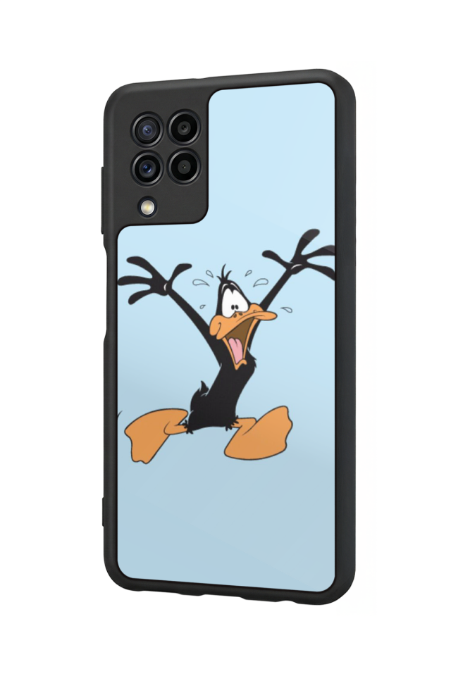 Samsung Galaxy M32 Uyumlu Daffy duck Tasarımlı Glossy Premium Kılıf