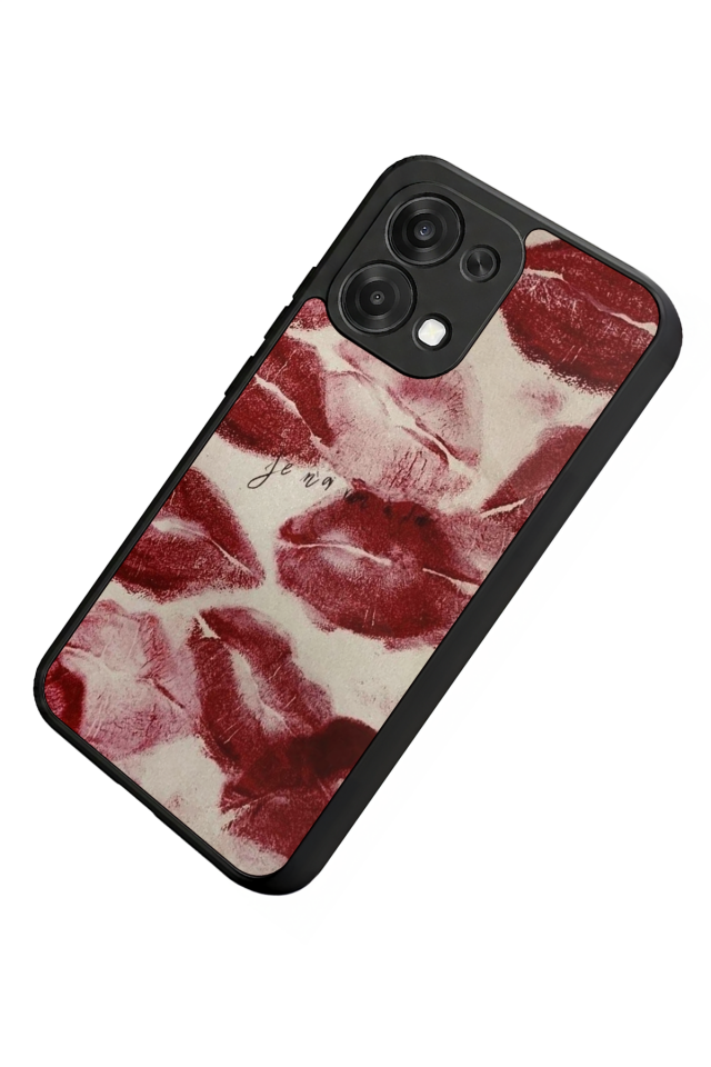 Oppo A6 Pro Uyumlu Dudak Tasarımlı Glossy Premium Kılıf