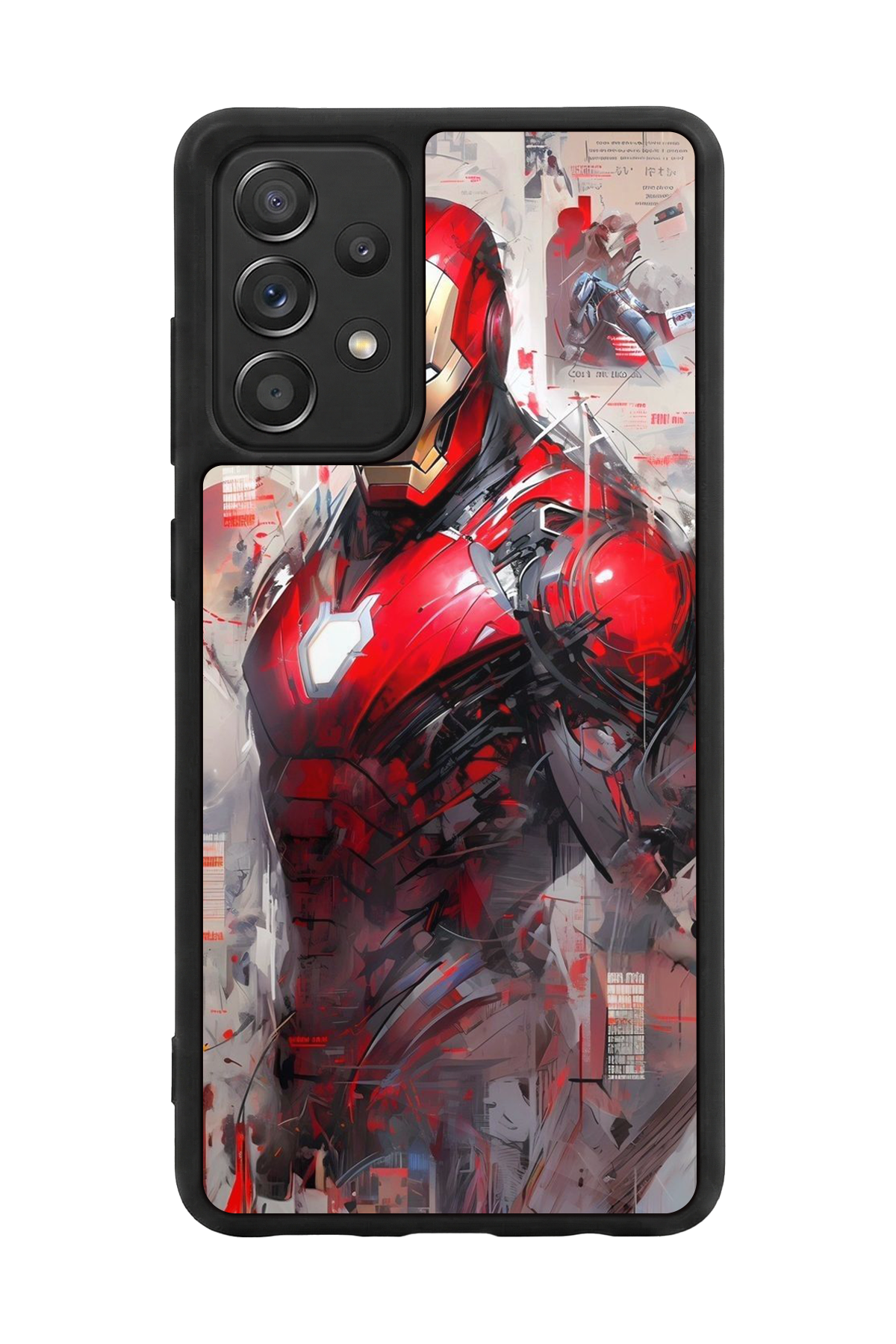 Samsung Galaxy A72 Uyumlu Iron Man ( Demir Adam ) Tasarımlı Glossy Premium Kılıf