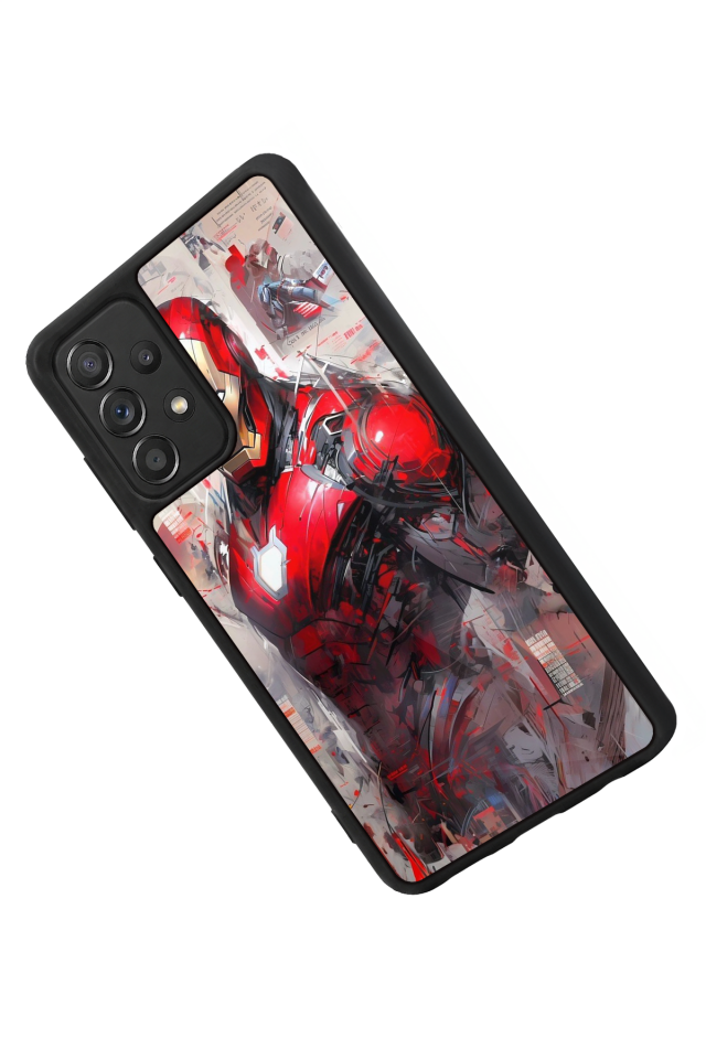 Samsung Galaxy A72 Uyumlu Iron Man ( Demir Adam ) Tasarımlı Glossy Premium Kılıf