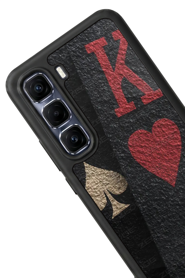 Infinix Hot 60 Pro Plus Uyumlu Kart Tasarımlı Glossy Premium Kılıf