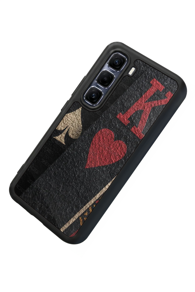Infinix Hot 60 Pro Plus Uyumlu Kart Tasarımlı Glossy Premium Kılıf