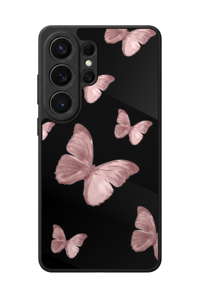 Samsung Galaxy S26 Ultra Uyumlu Kelebek Tasarımlı Glossy Premium Kılıf