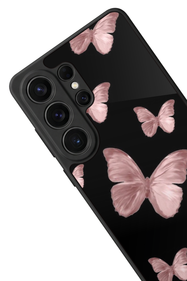 Samsung Galaxy S26 Ultra Uyumlu Kelebek Tasarımlı Glossy Premium Kılıf