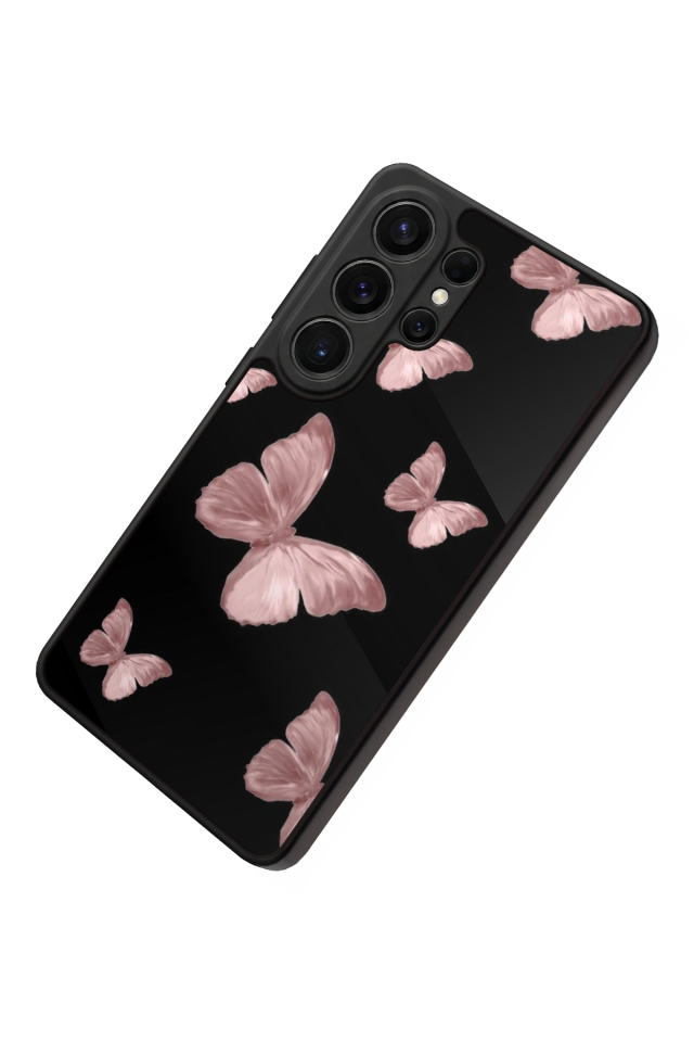 Samsung Galaxy S26 Ultra Uyumlu Kelebek Tasarımlı Glossy Premium Kılıf