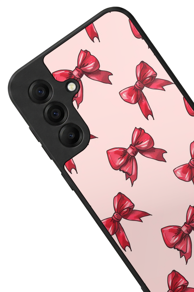 Samsung Galaxy A17 Uyumlu Kurdele Tasarımlı Glossy Premium Kılıf