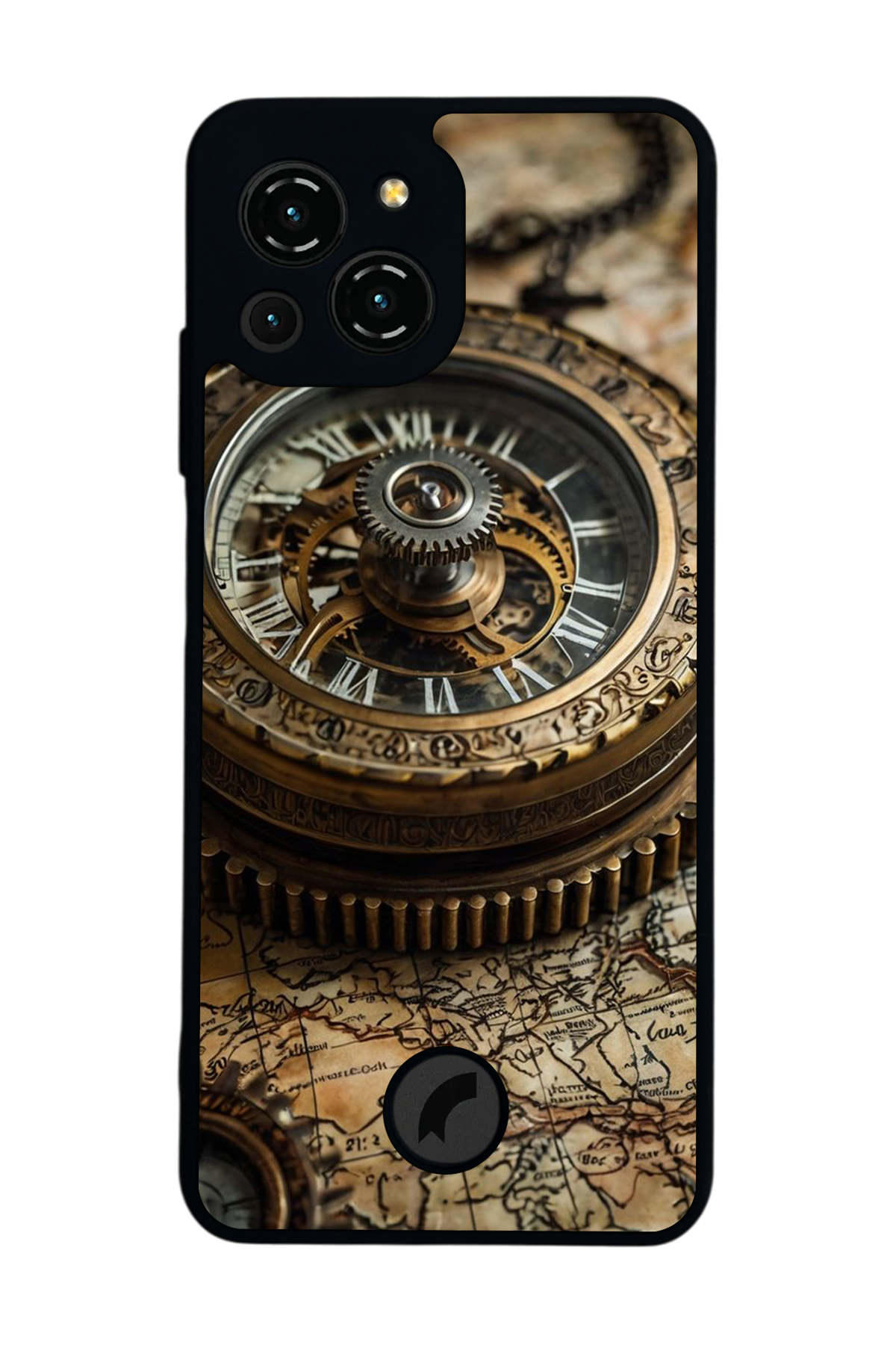 Reeder S23 Pro Max Uyumlu Pusula Tasarımlı Glossy Premium Kılıf