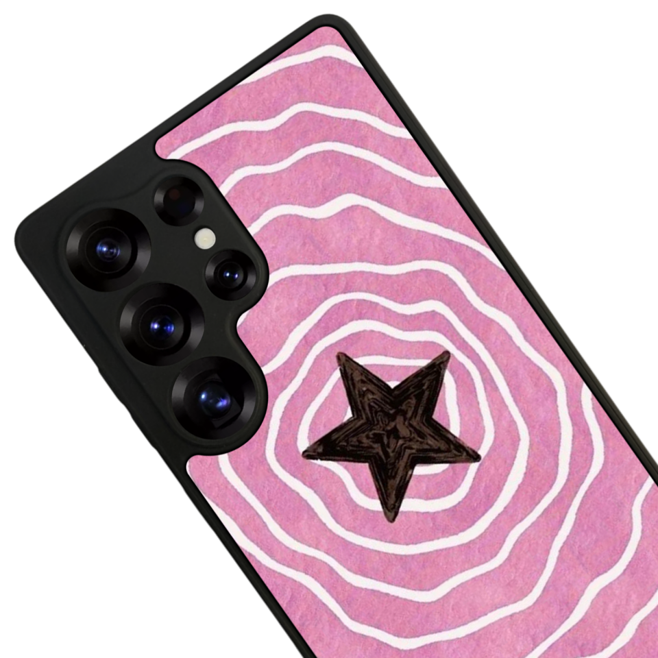 Samsung Galaxy S25 Ultra Uyumlu Retro Yildizlar Tasarımlı Glossy Premium Kılıf