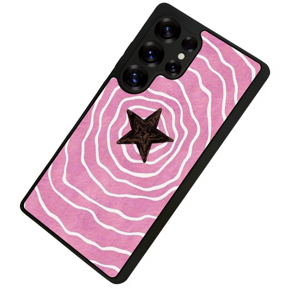Samsung Galaxy S25 Ultra Uyumlu Retro Yildizlar Tasarımlı Glossy Premium Kılıf
