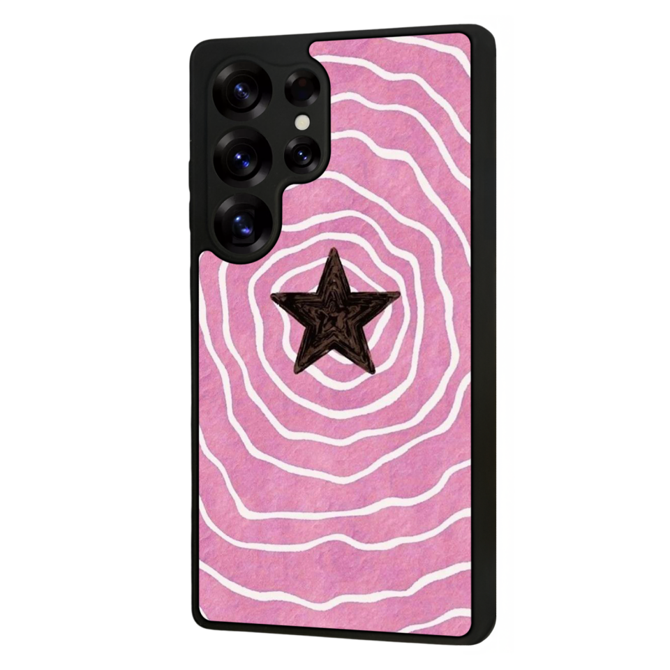 Samsung Galaxy S25 Ultra Uyumlu Retro Yildizlar Tasarımlı Glossy Premium Kılıf