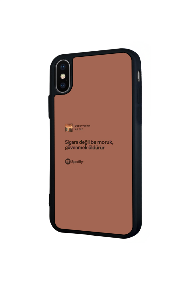 iPhone X/ XS Uyumlu Sarki Sozleri Tasarımlı Glossy Premium Kılıf