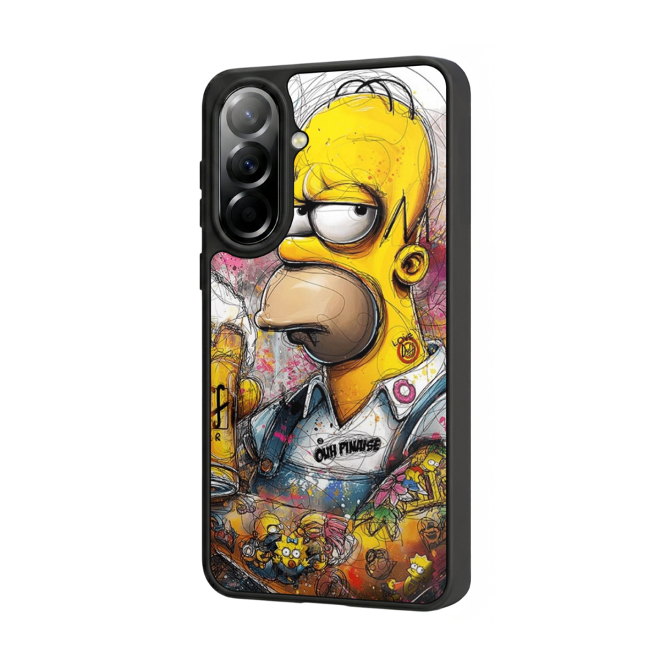 Samsung Galaxy A37 Uyumlu The Simpsons Tasarımlı Glossy Premium Kılıf