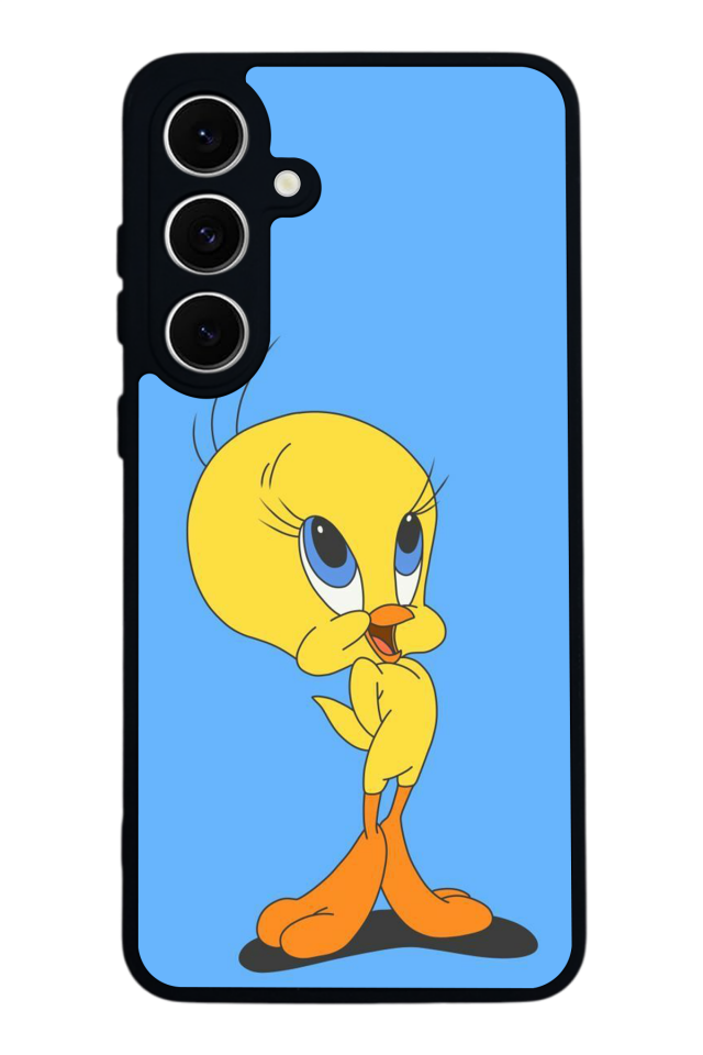 Samsung Galaxy S24 FE Uyumlu Tweety Tasarımlı Glossy Premium Kılıf