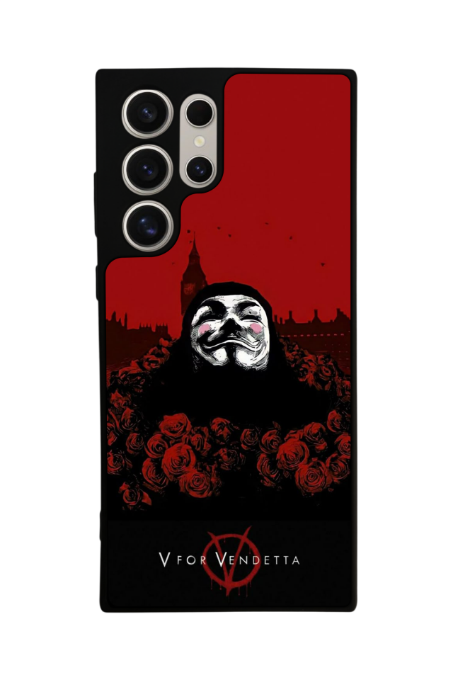 Samsung Galaxy S24 Ultra Uyumlu Vendetta Tasarımlı Glossy Premium Kılıf