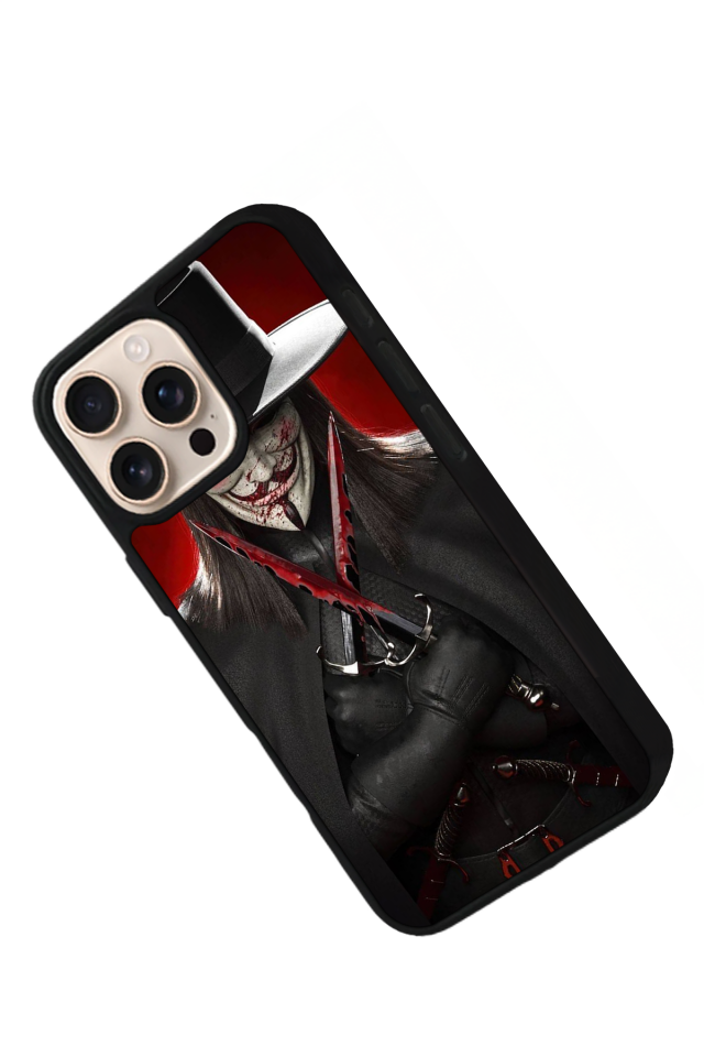 iPhone 14 Pro Max Uyumlu Vendetta Tasarımlı Glossy Premium Kılıf