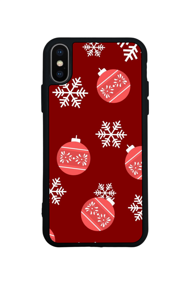 iPhone XS Max Uyumlu Yilbasi Christmas Tasarımlı Glossy Premium Kılıf
