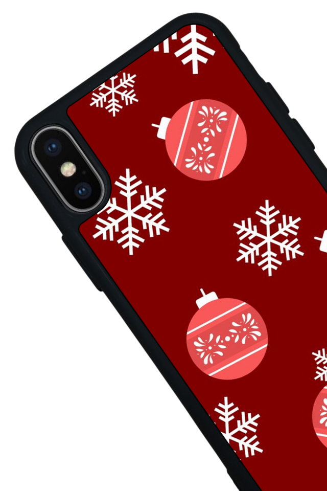 iPhone XS Max Uyumlu Yilbasi Christmas Tasarımlı Glossy Premium Kılıf