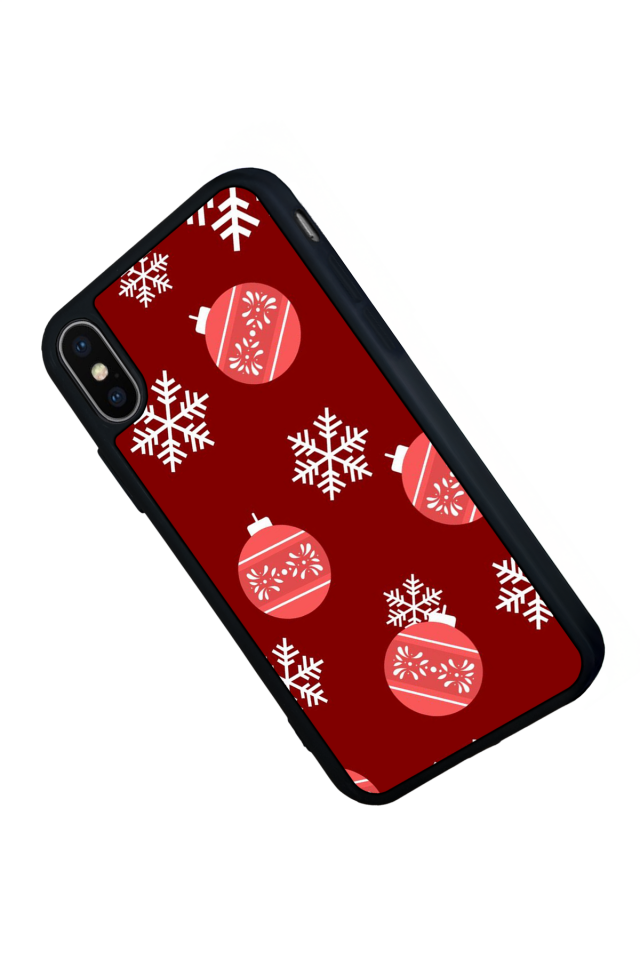 iPhone XS Max Uyumlu Yilbasi Christmas Tasarımlı Glossy Premium Kılıf