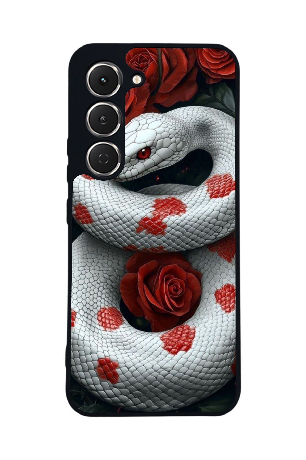 Tecno Spark 40 Pro Uyumlu Yılan Tasarımlı Glossy Premium Kılıf