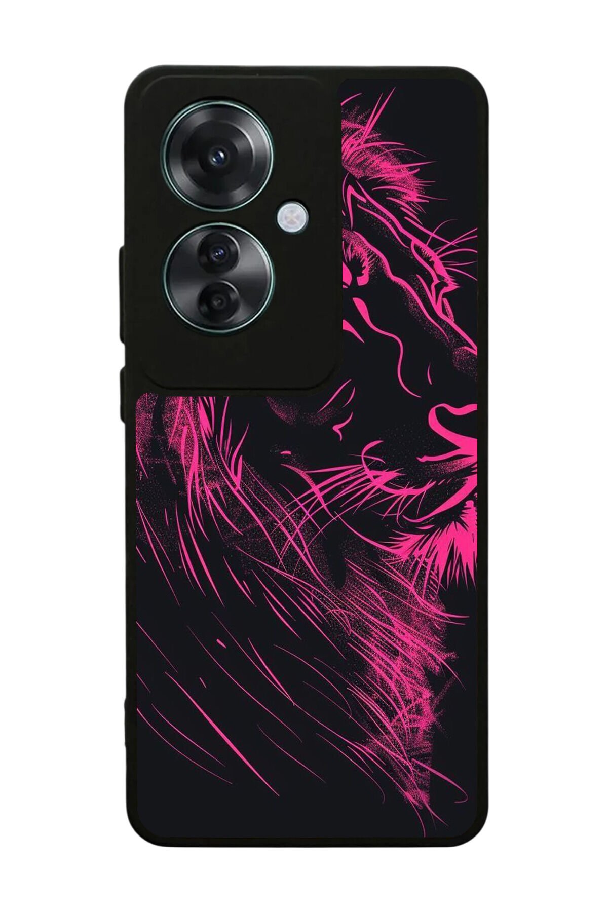 Oppo Reno 11F Uyumlu Aslan Tasarımlı Glossy Premium Kılıf
