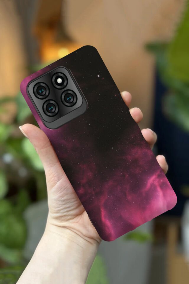 Reeder S71 Uyumlu Kamera Korumalı Bulut Desenli HD Baskılı Silikon Kılıf