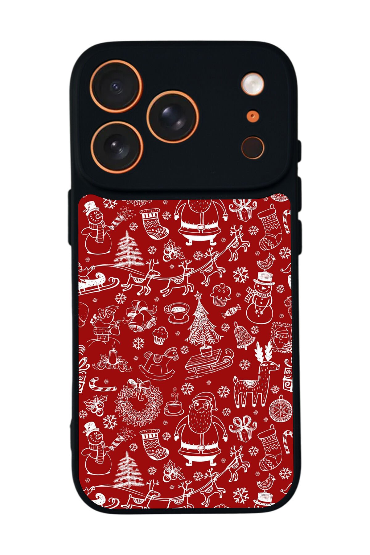 iPhone 17 Pro Max Uyumlu Yilbasi Christmas Tasarımlı Glossy Premium Kılıf